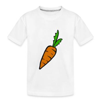 Carotte Cadeau Carotte Racine Légumes Nourriture Saine - T-shirt bio Premium Enfant - blanc - Devant