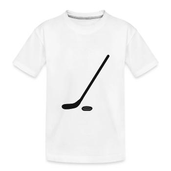 Sports d’hiver Ice Hockey cadeau Sport Hockey hockey - T-shirt bio Premium Enfant - blanc - Devant