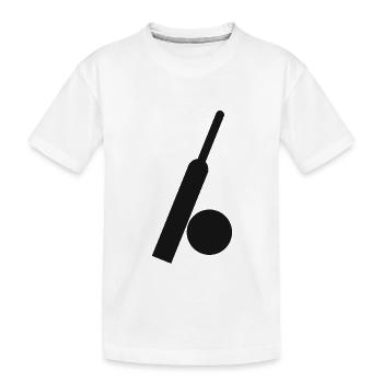 Kricket Team Cricket Cricketfan Geschenk - Kinder Premium Bio T-Shirt - Weiß - Vorne