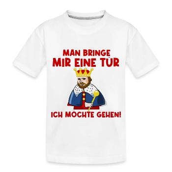 Man bringe mir eine Tür - Kinder Premium Bio T-Shirt - Weiß - Vorne