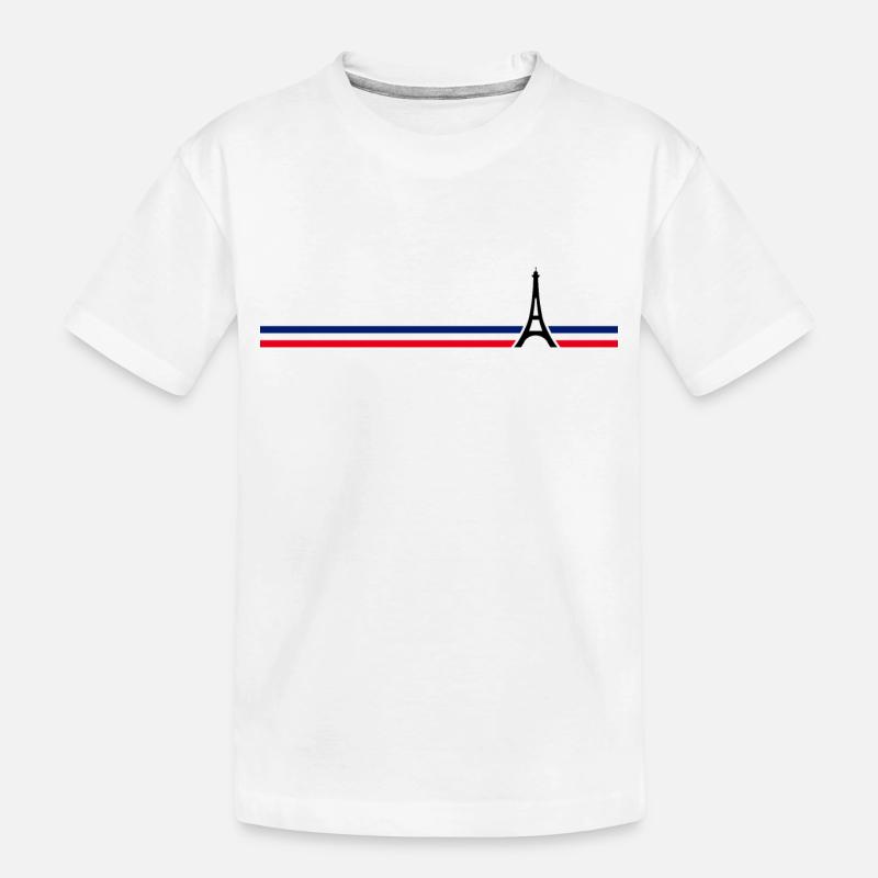 Paris - Eiffelturm - Kinder Premium Bio T-Shirt - Weiß