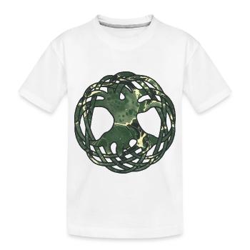Arbre de vie celtique e 226 - T-shirt bio Premium Enfant - blanc - Devant