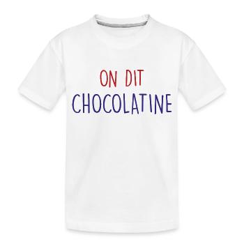 on dit chocolatine - T-shirt bio Premium Enfant - blanc - Devant