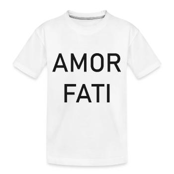 Amor Fati - Liebe dein Schicksal - Nietzsche - Kinder Premium Bio T-Shirt - Weiß - Vorne