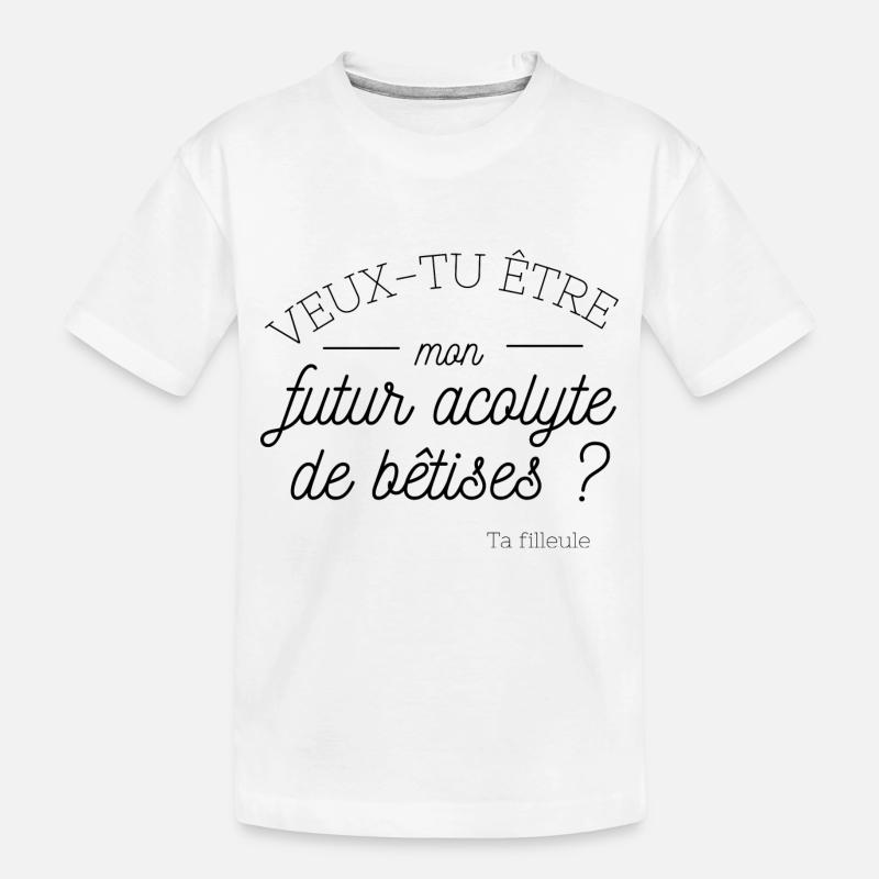demande pour devenir parrain - T-shirt bio Premium Enfant - blanc
