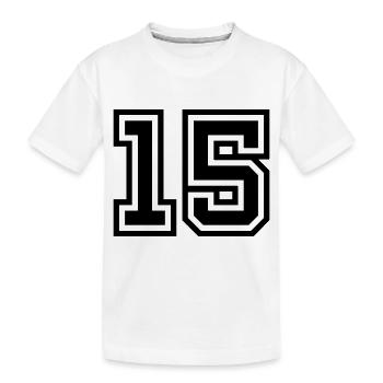 Symbole de 15 chiffres - T-shirt bio Premium Enfant - blanc - Devant