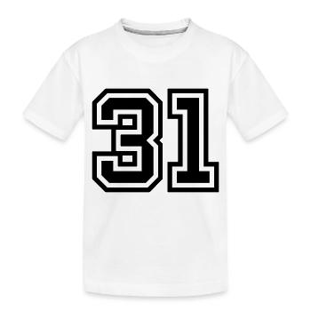 Symbole numérique 31 - T-shirt bio Premium Enfant - blanc - Devant