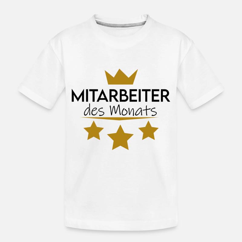 Mitarbeiter des Monats - Kinder Premium Bio T-Shirt - Weiß