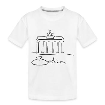Berlin Line Art - Minimaliste - T-shirt bio Premium Enfant - blanc - Devant