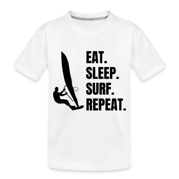 Surfer Surf moniteur surf surf surf - T-shirt bio Premium Enfant - blanc - Devant