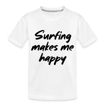 Surfer me rend heureux - T-shirt bio Premium Enfant - blanc - Devant