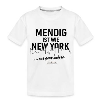 Mendig - Kinder Premium Bio T-Shirt - Weiß - Vorne