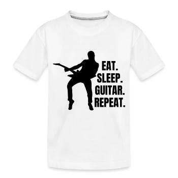 Gitarrist Musik Musiker Gitarristin Band Gitarre - Kinder Premium Bio T-Shirt - Weiß - Vorne