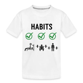 Gym Deadlifts Workout love - ma déroute de fitness de passe-temps - T-shirt bio Premium Enfant - blanc - Devant