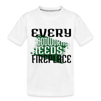 drôle de marteau-piqueur syndical charpentier arboriculteur - T-shirt bio Premium Enfant - blanc - Devant