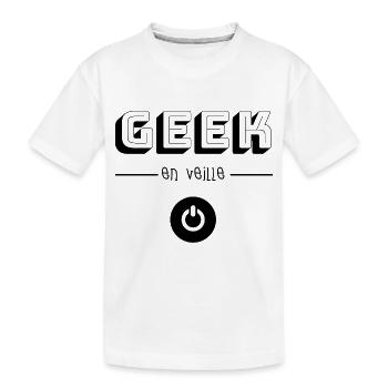 Geek en Veille - T-shirt bio Premium Enfant - blanc - Devant
