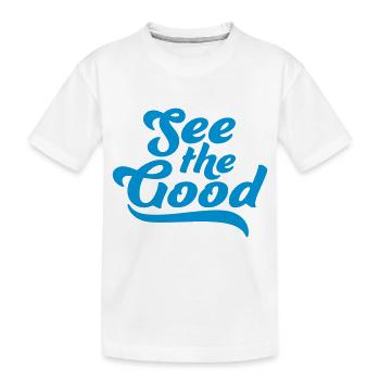 voir la bonne citation - T-shirt bio Premium Enfant - blanc - Devant