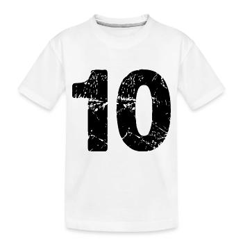Maillot à 10 chiffres - T-shirt bio Premium Enfant - blanc - Devant