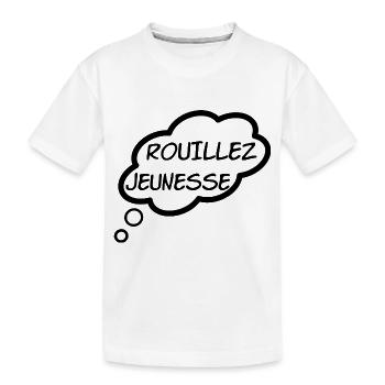 T-shirt Rouillez jeunesse - T-shirt bio Premium Enfant - blanc - Devant