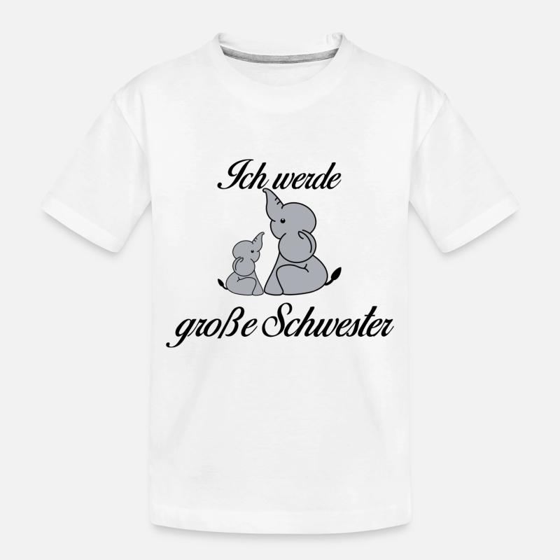 Große Schwester - Kinder Premium Bio T-Shirt - Weiß