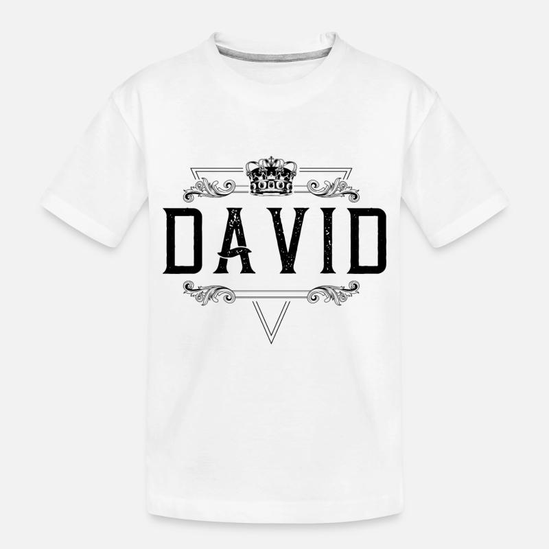 Nom de David - T-shirt bio Premium Enfant - blanc