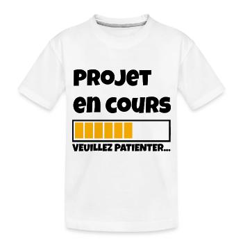 Projet en cours... - T-shirt bio Premium Enfant - blanc - Devant