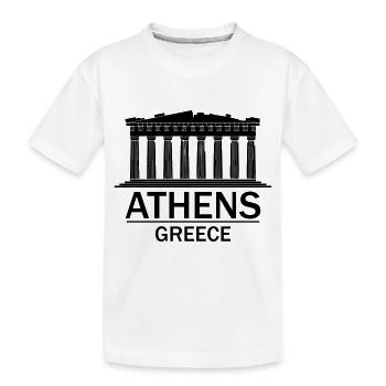 Athens Greece - Kids' Premium Organic T-Shirt - white - Front