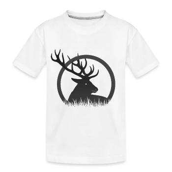 Cerf - T-shirt bio Premium Enfant - blanc - Devant