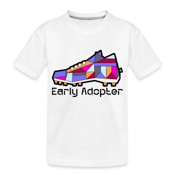 Shoe 1 - Kids' Premium Organic T-Shirt - white - Front
