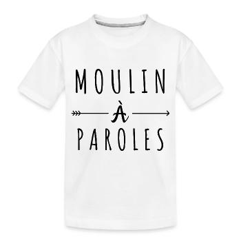 Moulin à paroles - T-shirt bio Premium Enfant - blanc - Devant