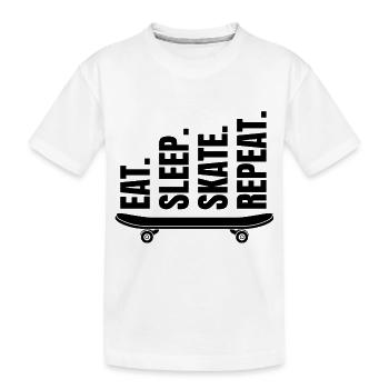 Skateboard Skater Skateboarding Skate Fan de Skate - T-shirt bio Premium Enfant - blanc - Devant