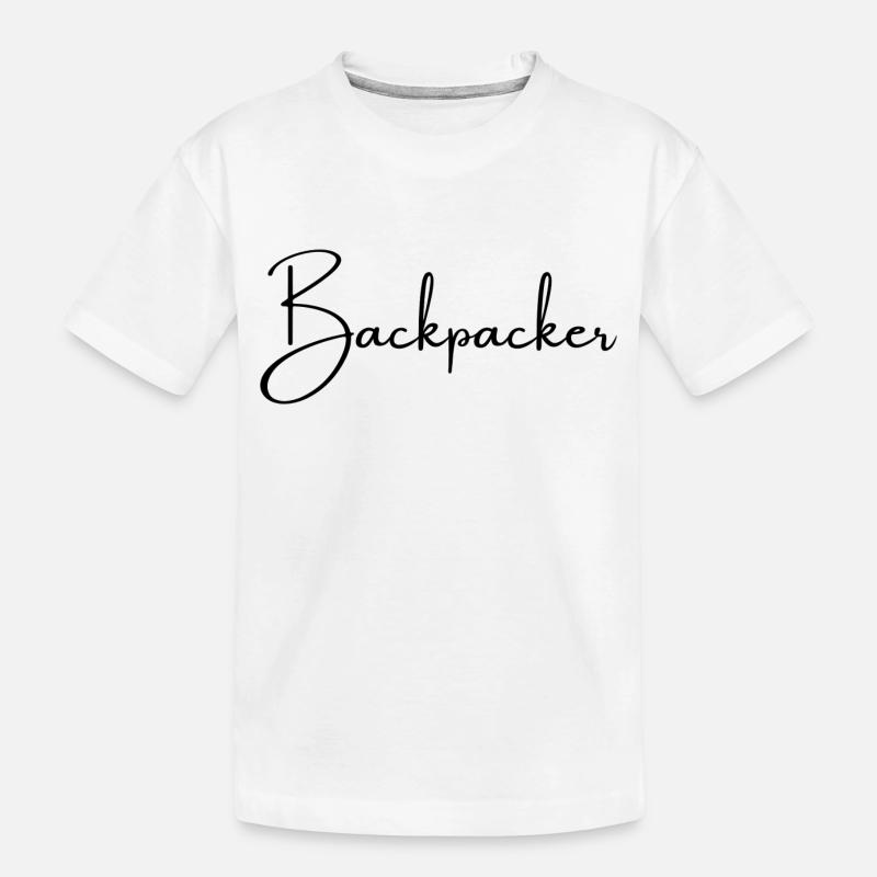 Backpacker - Kinder Premium Bio T-Shirt - Weiß