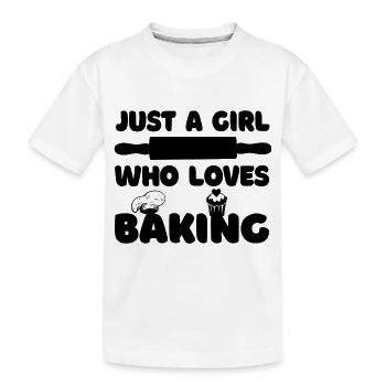 Bäcker Backen Konditor Bäckerei Konditorei - Kinder Premium Bio T-Shirt - Weiß - Vorne
