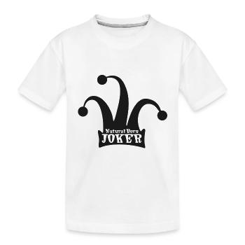 Joker né naturel / Noir - T-shirt bio Premium Enfant - blanc - Devant