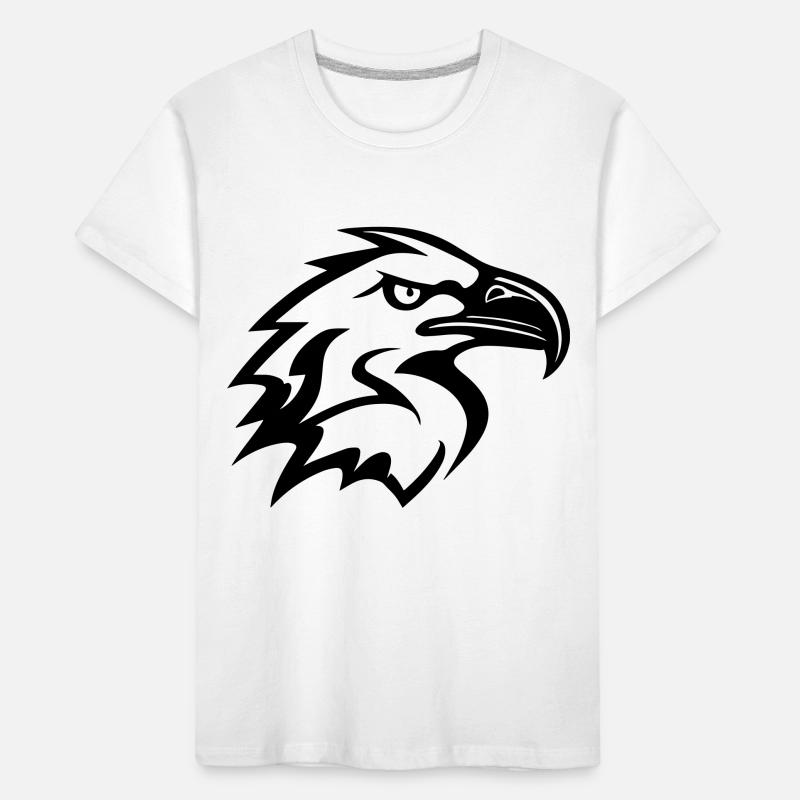 stylized eagle head in profile Kids' Premium Organic T-Shirt