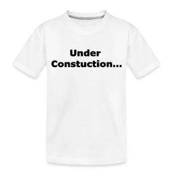 Under construction - Kids' Premium Organic T-Shirt - white - Front