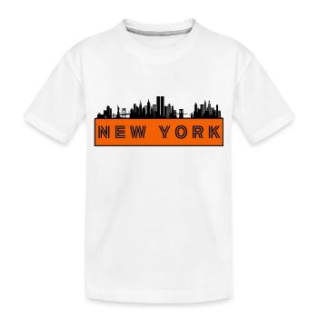 Stadt New York - USA Amerika - Kinder Premium Bio T-Shirt - Weiß - Vorne