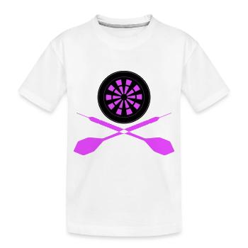 Dart Sport Logo - T-shirt bio Premium Enfant - blanc - Devant