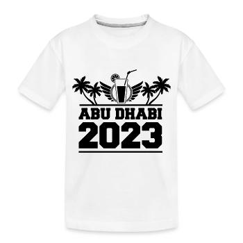 Abou Dhabi 2023 - T-shirt bio Premium Enfant - blanc - Devant