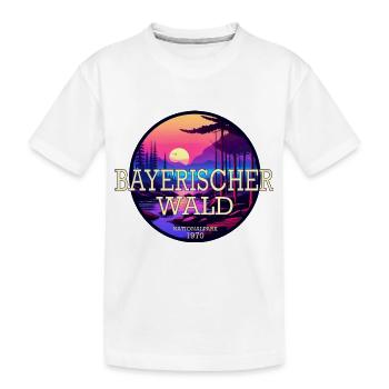 Nationalpark Bayerischer Wald - Kinder Premium Bio T-Shirt - Weiß - Vorne