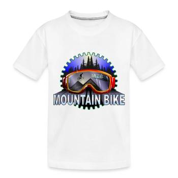 Lunettes VTT VTT - T-shirt bio Premium Enfant - blanc - Devant