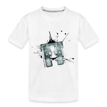 Sicherungdurch - manchmal is dat so - Kinder Premium Bio T-Shirt - Weiß - Vorne