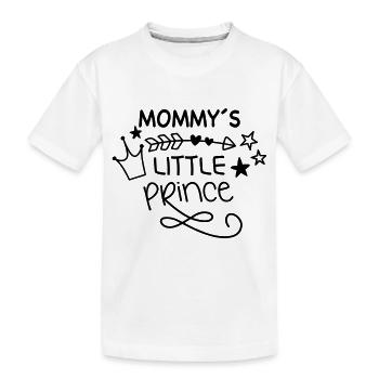 Mammas kleiner König - Kinder Premium Bio T-Shirt - Weiß - Vorne