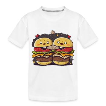 Trio de biscuits Burgers - T-shirt bio Premium Enfant - blanc - Devant