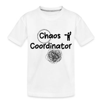 Chaos Coordinator - Kids' Premium Organic T-Shirt - white - Front