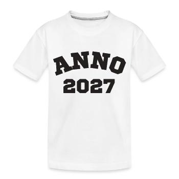 Anno 2027 Geburtstag Geburtsjahr - Kinder Premium Bio T-Shirt - Weiß - Vorne