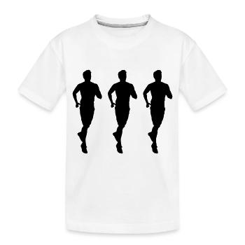 Jogging 3 - Kids' Premium Organic T-Shirt - white - Front
