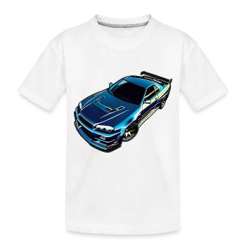 Jdm / Tuning / Turbocompresseur / Jantes / Chiptuning - T-shirt bio Premium Enfant - blanc - Devant