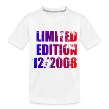 15e anniversaire édition limitée 12/2008 - T-shirt bio Premium Enfant - blanc - Devant