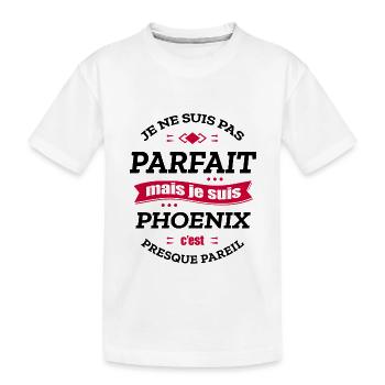 PHOENIX PARFAIT - PRENOM PHOENIX - T-shirt bio Premium Enfant - blanc - Devant